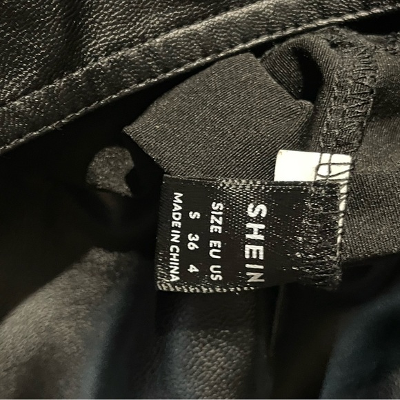 AKIRA Black Faux Leather skort  w belt & Akira bondage corset like top - Picture 6 of 8